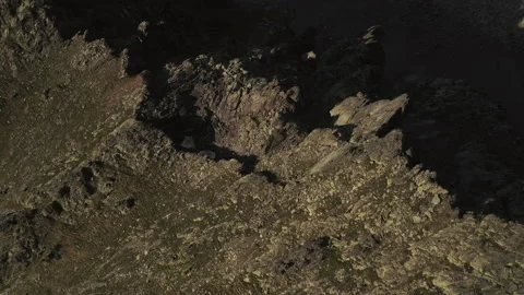 Flying over mountain range. Pyrenees, Andorra, 2020 스톡 동영상 131380083