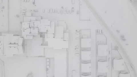 Flying over mountain resort Crystal in Bakuriani. Snowy winter day. 스톡 동영상 150588425
