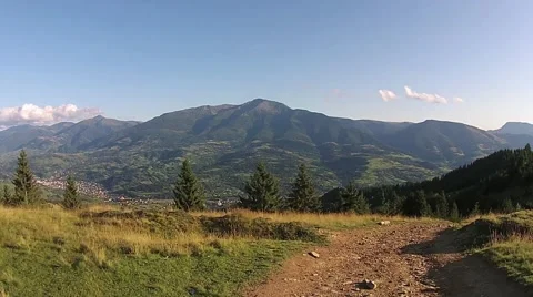 Flying over the mountain ridge Stock Footage 41338984