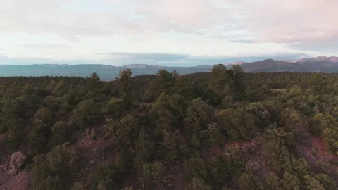 Flying over a mountain ridge Video stock 154884404