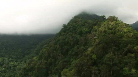 Flying over mountain ridge in the Philippines 2 Stock Footage 286549