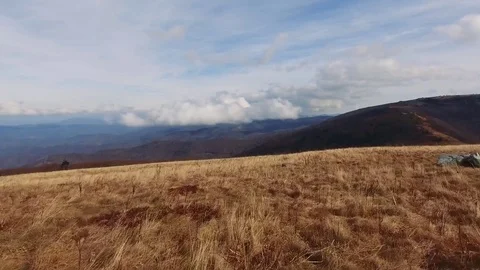 Flying Over Mountain Top Stock Footage 71629850