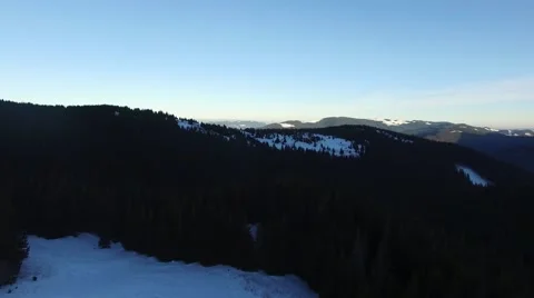 Flying over the mountains Stock Footage 60580566