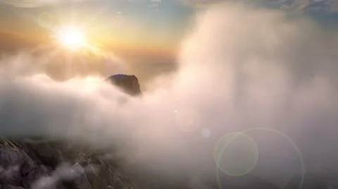 Flying Over Mountains Stock Footage 61096579