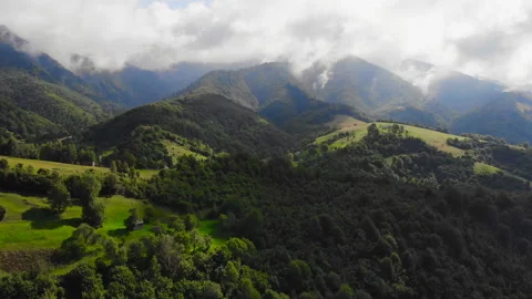 Flying over the mountains. Stock Footage 114484575