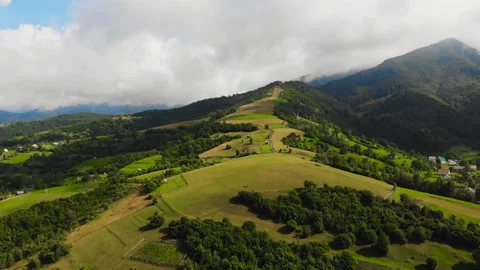 Flying over the mountains. Stock Footage 114485467