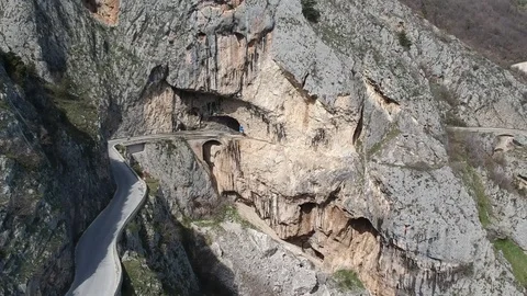 Flying over the mountains Stock Footage 114749111