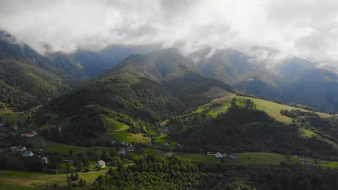 Flying over the mountains. Stock Footage 115524292