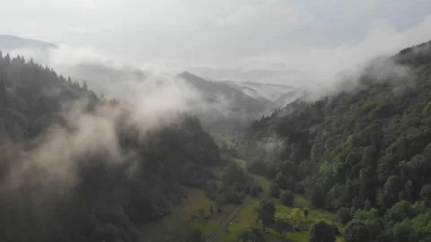 Flying over the mountains. Stock Footage 119792207