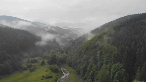 Flying over the mountains. Stock Footage 121496532