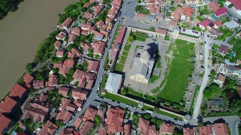 Flying  over Mtskheta, Georgia. 4K, UHD Video stock 75485100