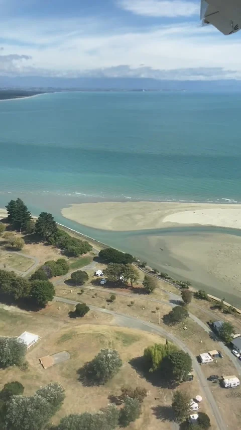 Flying over Nelson 库存影片 344546462