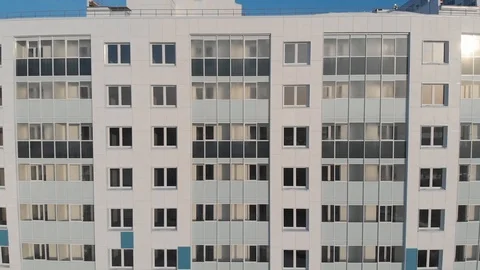 Flying over new buildings Stock Footage 102160152
