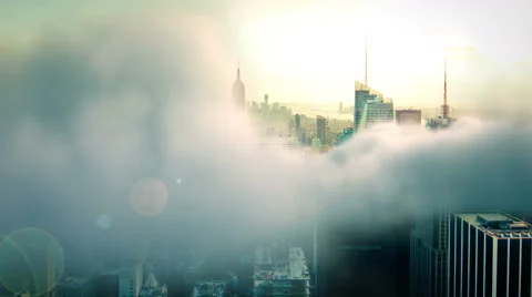 Flying Over New York Stock Footage 61098443