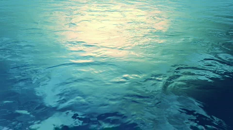 Flying Over The Ocean 01 (HD) - blue Stock Footage 736488