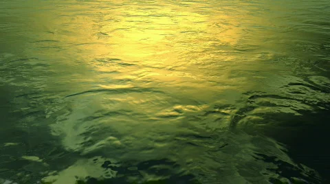 Flying Over The Ocean 01 (HD) - green Stock Footage 736959