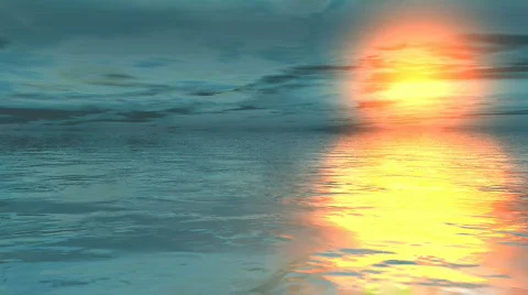Flying Over The Ocean 03 (HD) Stock Footage 773913