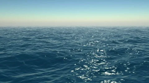 Flying over Ocean Video stock 439640