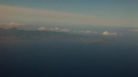 Flying over the ocean Stock-Footage 43347486