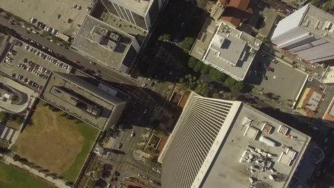 Flying over office buildings Stock Footage 71278563