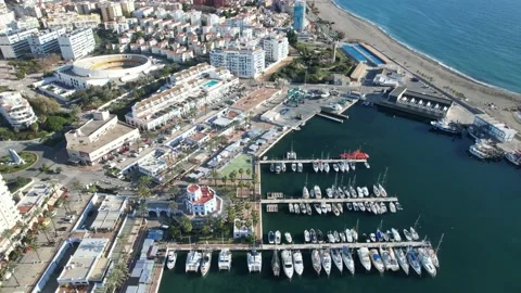 Flying over our marina Stock Footage 232769860