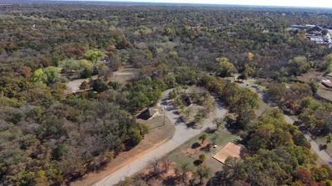 Flying Over Park Video stock 221456165