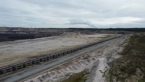Flying Over A Pit Surface Mine Vídeos de archivo 221190775