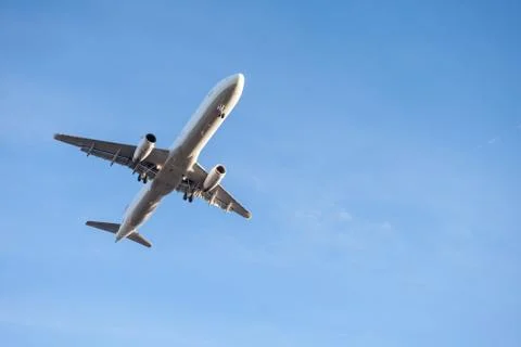 Flying over plane Foto stock