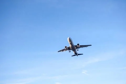 Flying over plane Stock Photos