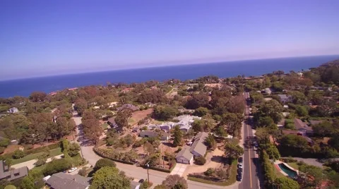 Flying Over Point Dume in Malibu, CA Stock Footage 65099094