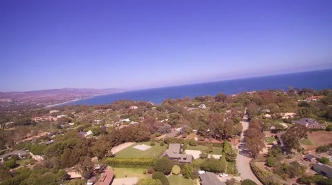 Flying Over Point Dume in Malibu, CA Stock Footage 65099114