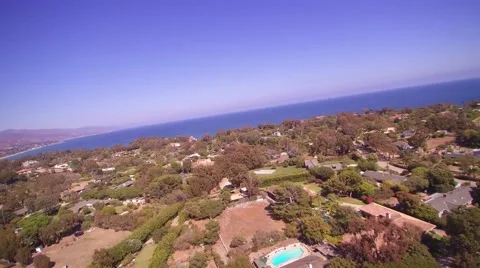 Flying Over Point Dume in Malibu, CA Stock Footage 65099127