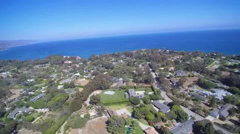 Flying Over Point Dume in Malibu, CA Stock Footage 65099148