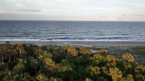 Flying over ponte vedra beach fl dji drone 4k 库存影片 243207974