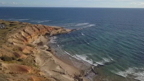Flying over Port Noarlunga 库存影片 110724794