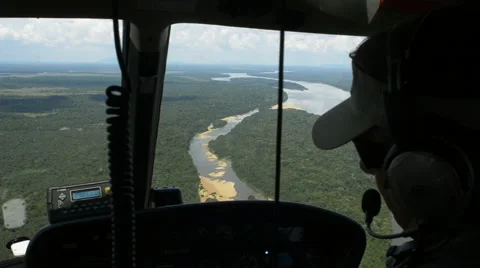 Flying over the rainforest Stock Footage 52348508