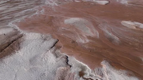 Flying over the red planet. traces of exposure to aggressive environment Stock Footage 159669825