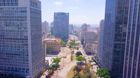 Flying Over Rio De Janeiro City, Brazil Stock Footage 96732045