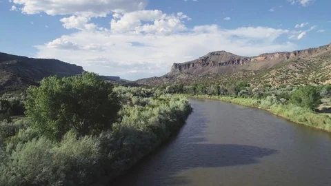Flying over the Rio Grande Stock-Footage 79174428