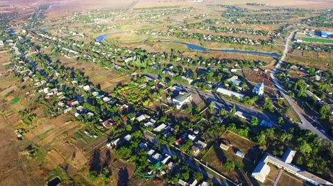 Flying over the river Stock Footage 67802615