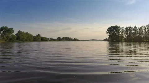 Flying over the river Stock Footage 100662682