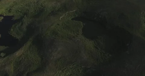 Flying over the River. Mountains of Altai, Siberia. Kurai Steppe Stock Footage 62333343