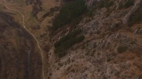 Flying over rocks Stock Footage 61446398