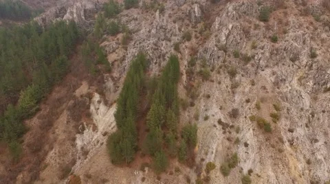 Flying over rocks Stock Footage 61446617