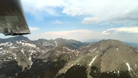 Flying over Rocky Mountains Stock-Footage 169064067