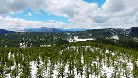 Flying Over the Rocky Mountains Stock Footage 274322740