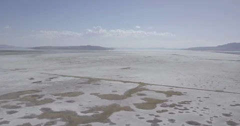 Flying over salt flats 4 Video stock 90707930