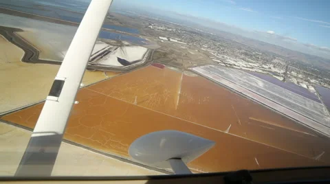 Flying Over Salt Flats Stock-Footage 44129460