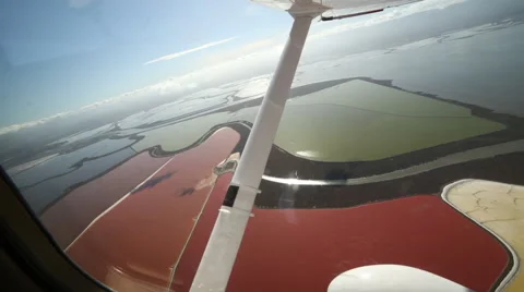 Flying Over Salt Flats 库存影片 44129530