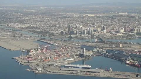 Flying over San Pedro Stock-Footage 11944941